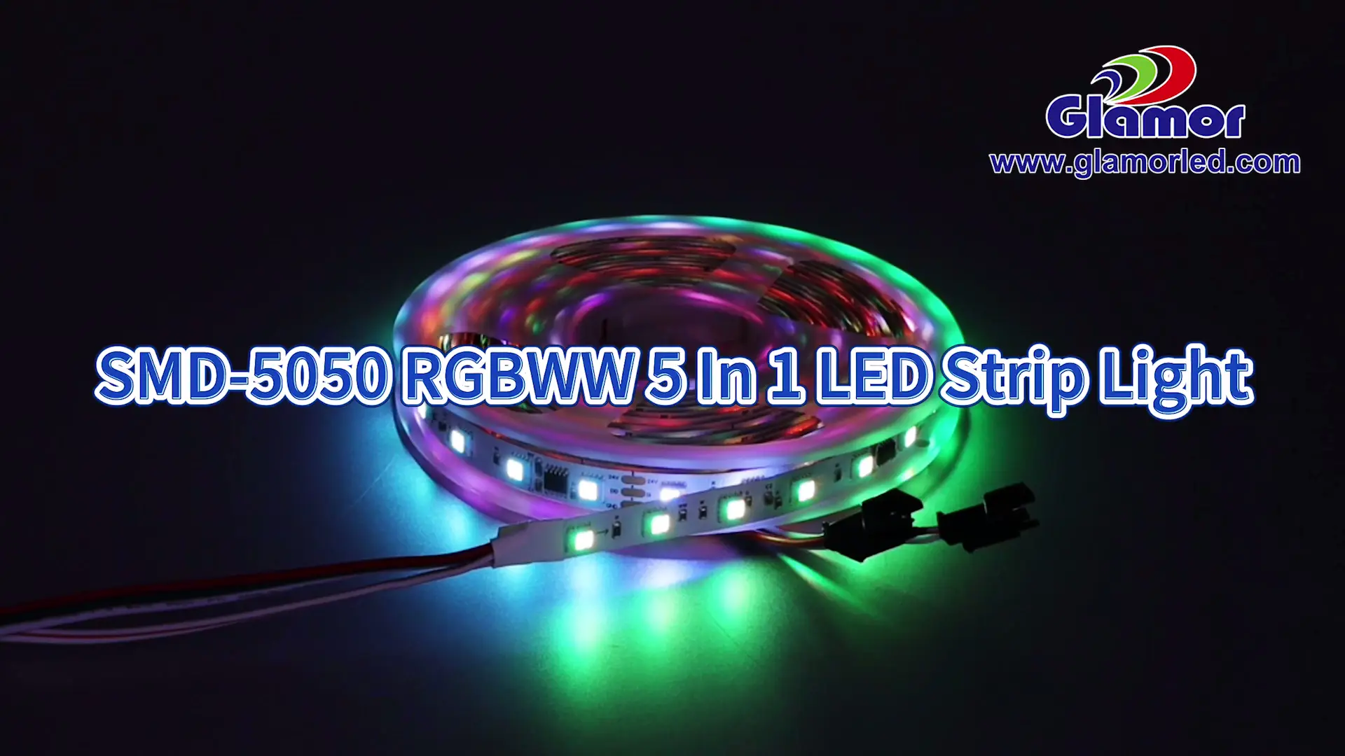 5050 RGBWW SMD LED-stripe 24V 5m 5-i-1, produsenter fra Kina | GLAMOUR COMPANY 1