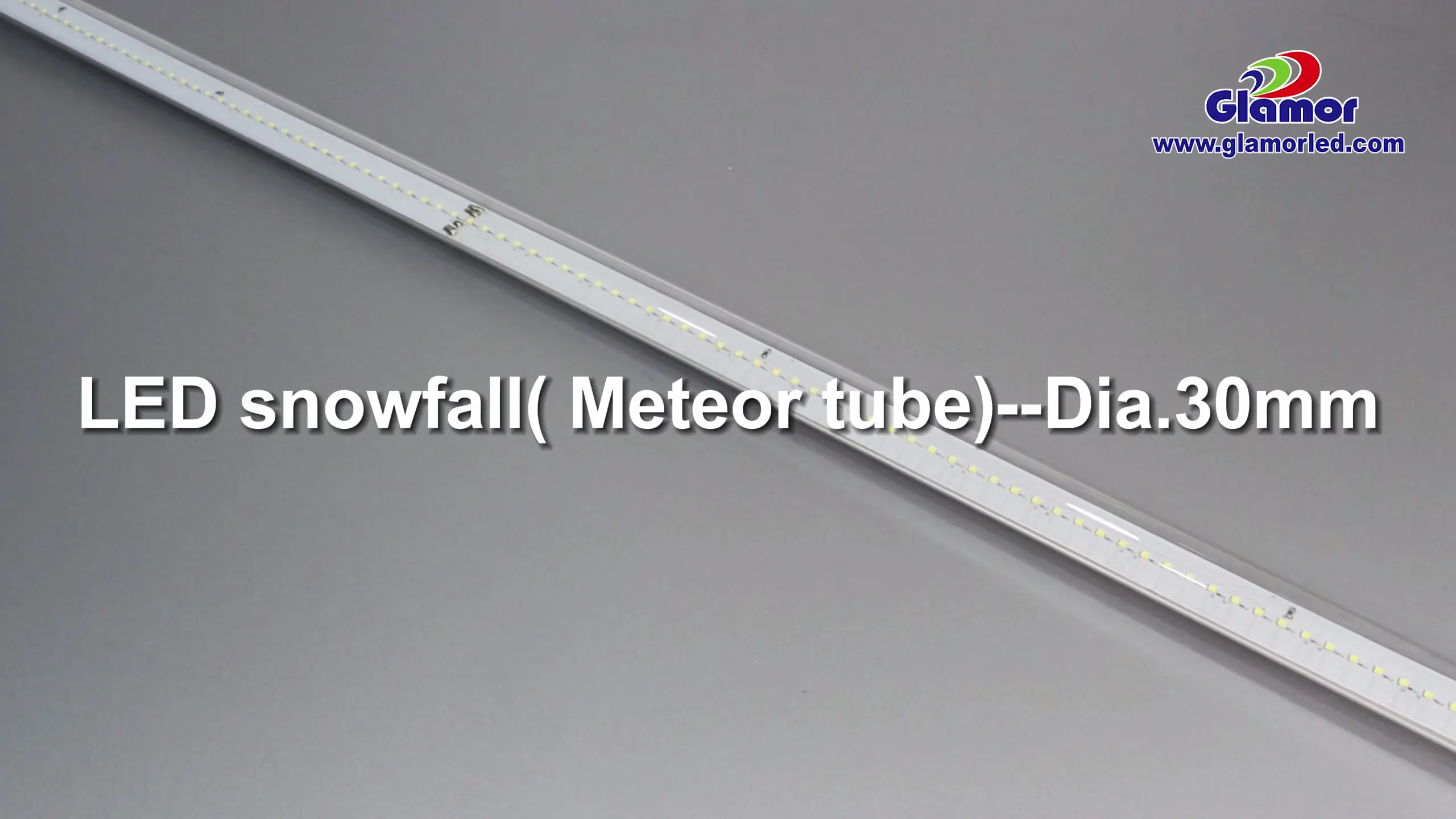 Waterdigte hoë kwaliteit SMD LED Meteoor sneeuval buis lig vallende reën stort lig vervaardiger GLAMOR 1