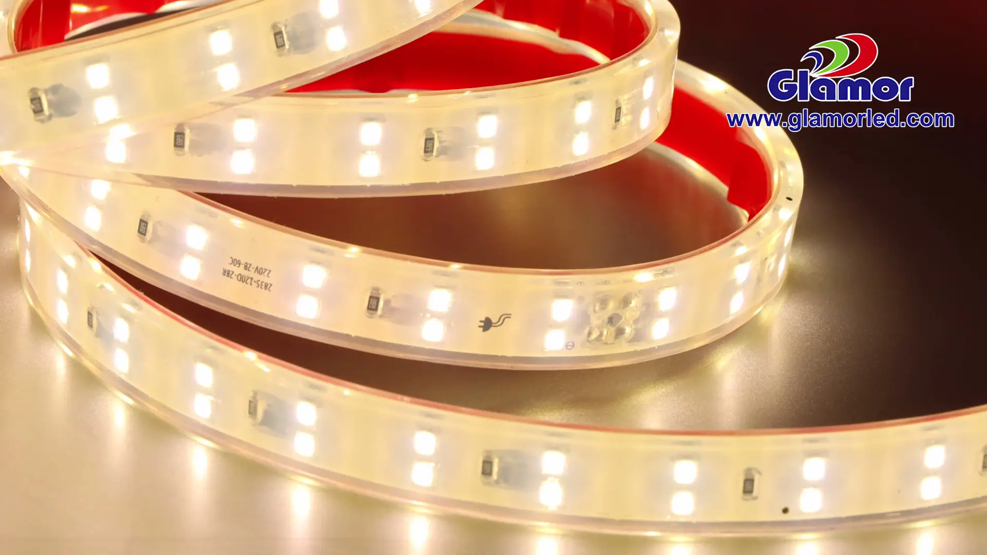 Izibane ze-silicone ezingangeni manzi ezikhokelela kwi-led strip, i-120 led/m imigca ephindwe kabini, abavelisi | Inkampani yeGLAMOR 1