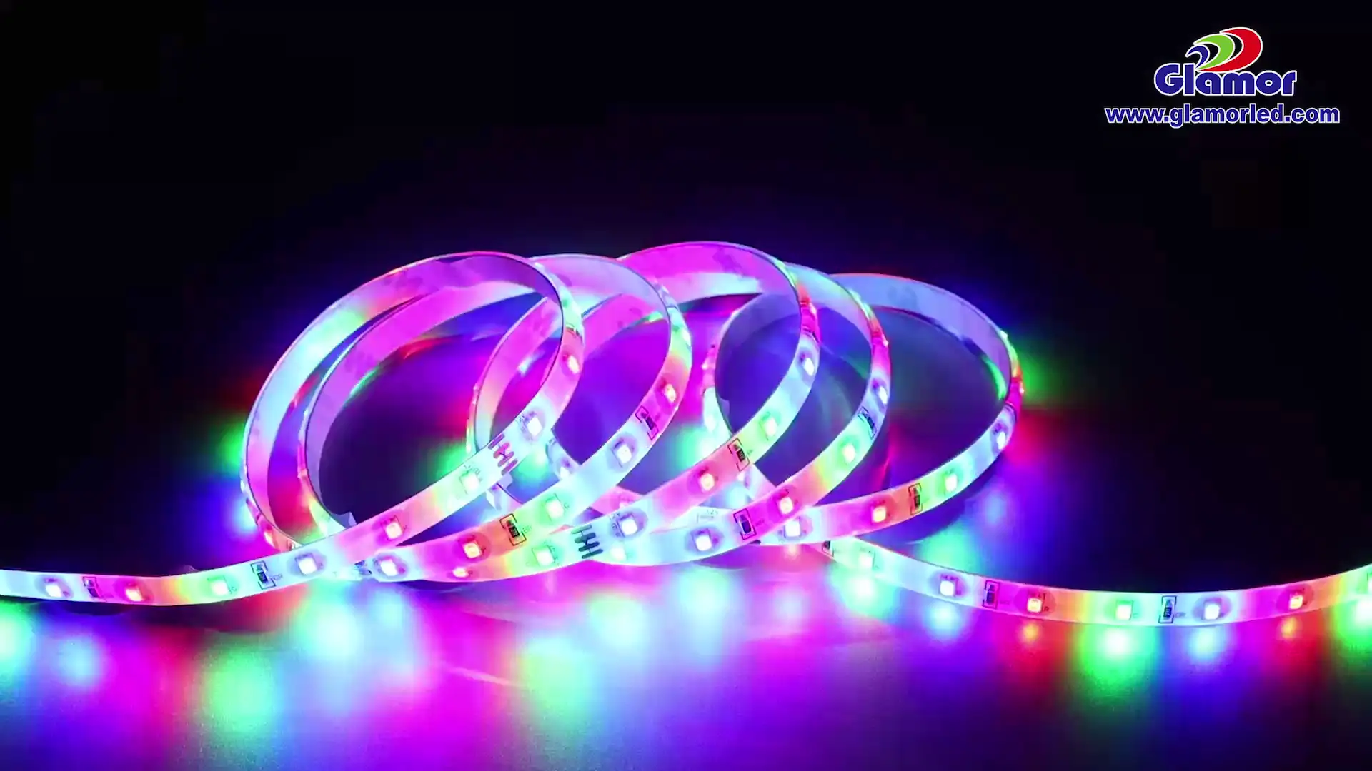 Flexible waterproof LED strip lights suppliers with 12V 24V types multi color for bedroom| GLAMOR 1