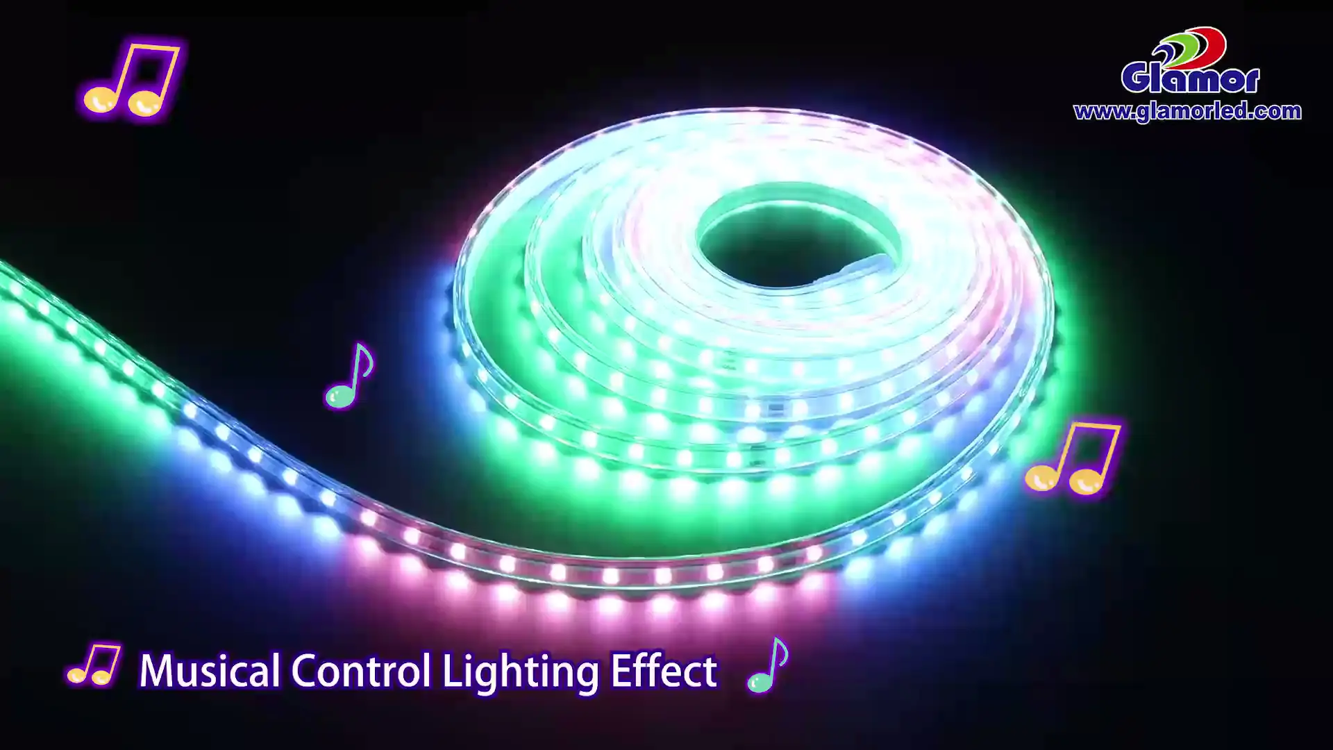 Trådlös LED-remsa med musikstyrning IP65 RGB LED-remsa SMD5050 1