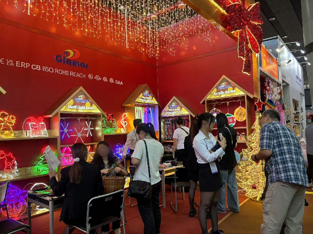 Çin İthalat ve İhracat Fuarı Kanton Fuarı dekorasyonu Aydınlatma aşaması 2 küçük motif 2D 3D ekran | Glamour üreticisi 8