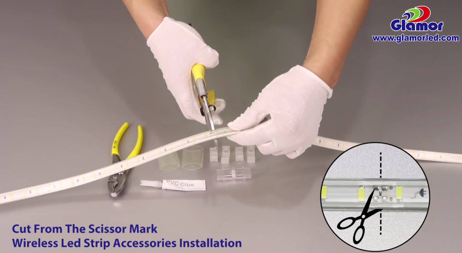 Kablosuz LED şerit ışığı (yüksek voltaj) nasıl kesilir ve takılır 6