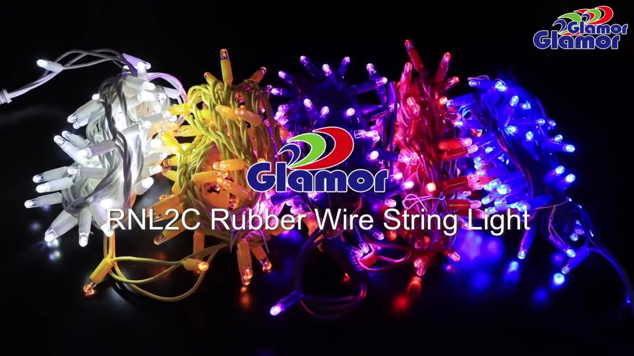 RNL2C Rubber Wire String Light | Waterproof LED Christmas Tree Fairy Lights 1
