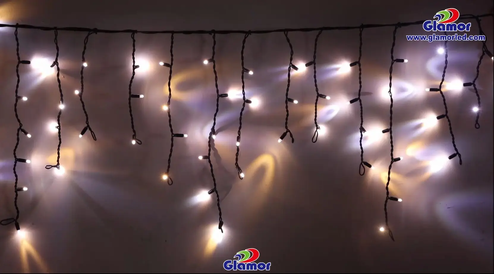 GLAMOR Custom Dual Color Icicle Lights - Rainbow Christmas Lights 1