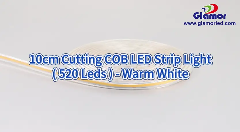 220V Ultra Bright No Light Shadow Waterproof 10cm Cutting COB LED Strip Light 520 Leds Lighting Factory 1