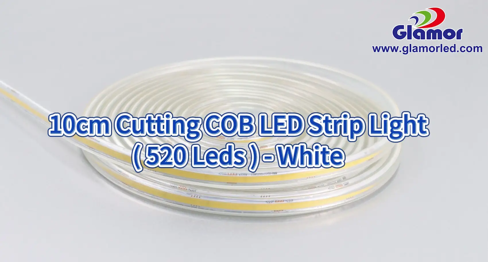 520 Leds 220V Ultra Bright No Light Shadow Waterproof 10cm Cutting COB LED Strip Light Lighting Factory 1