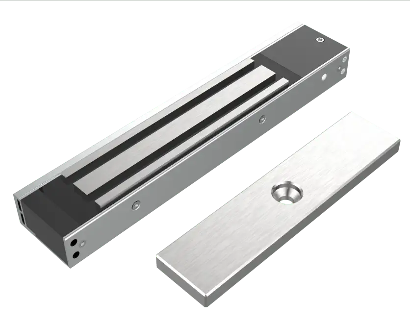 Durable Electromagnetic Lock DE200M Anodized Silver without Signal For Single Door Use 1