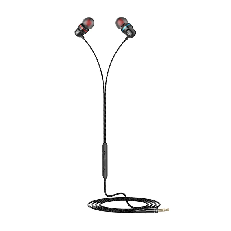 Aluminum 3.5mm AUX Wired Earphone With Speaker Mic Control 1
