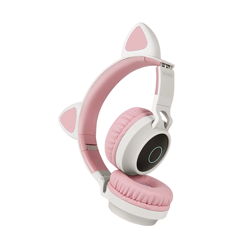 Wireless Lovely Bluetooth Earphones With Cat Ears & Lights 1