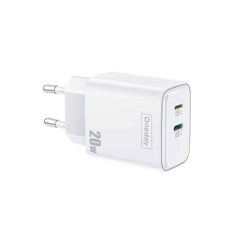20W Type C Lightning Charger Dual Port Reverse Charging PC 1