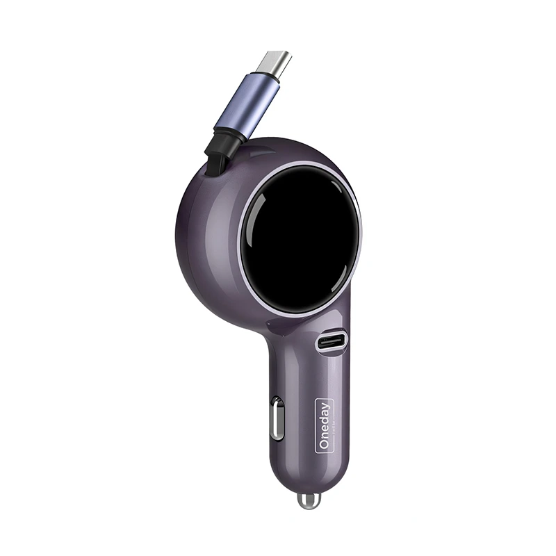 NR08 60W TYPEC single port+ typec cable fast car charger 1