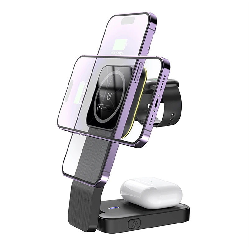DQ06 15W 3 IN 1 Stand Wireless charger 1