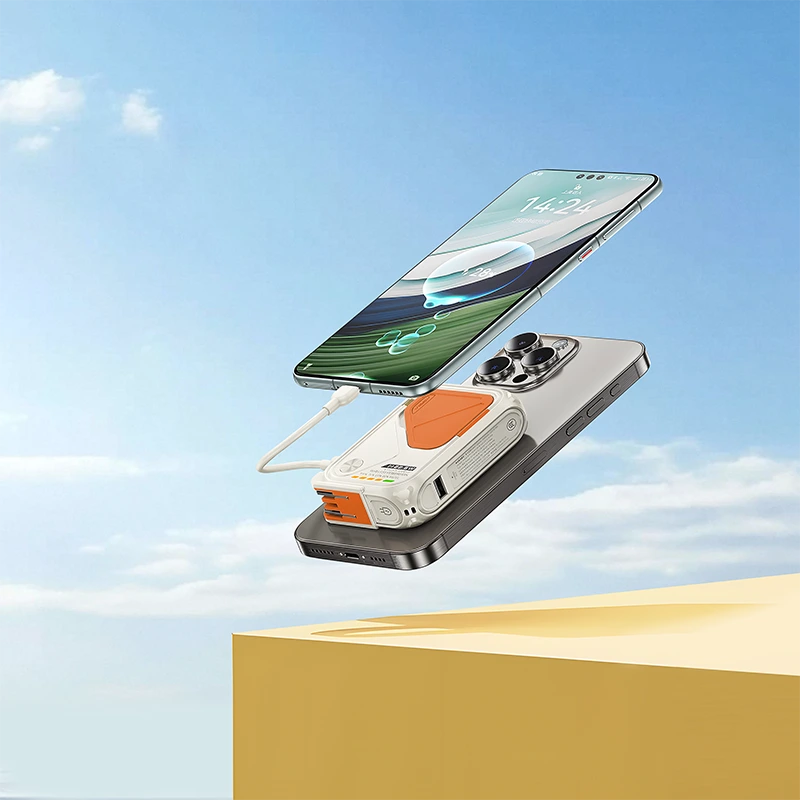 NB06 10000 мАч Магнитный беспроводной внешний аккумулятор с быстрой зарядкой 1