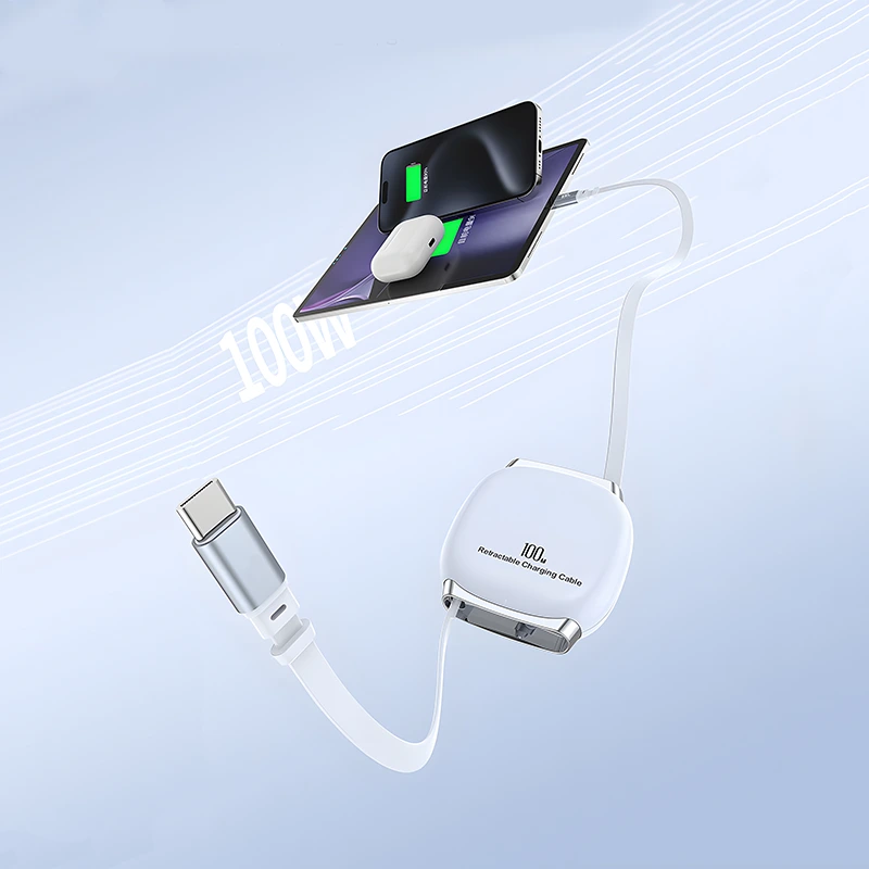 AA31 100W C to C with Elastic charging data cable 1