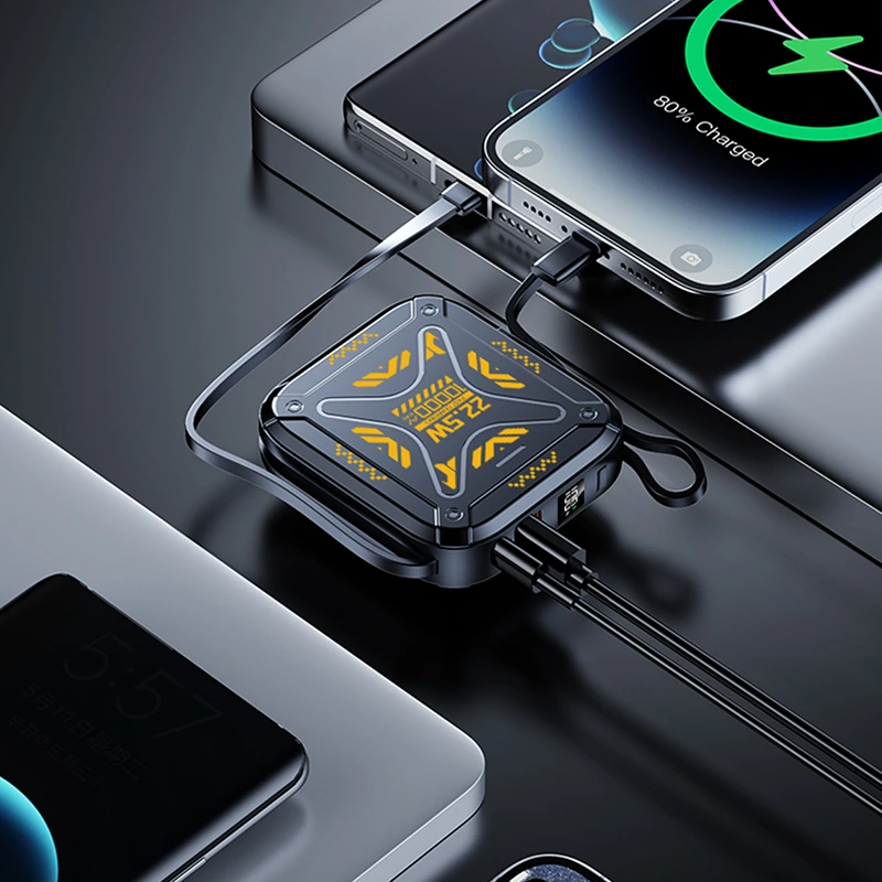 OB04 Быстрая зарядка Power Bank 10000 мАч Type-C + кабель Lightning 1