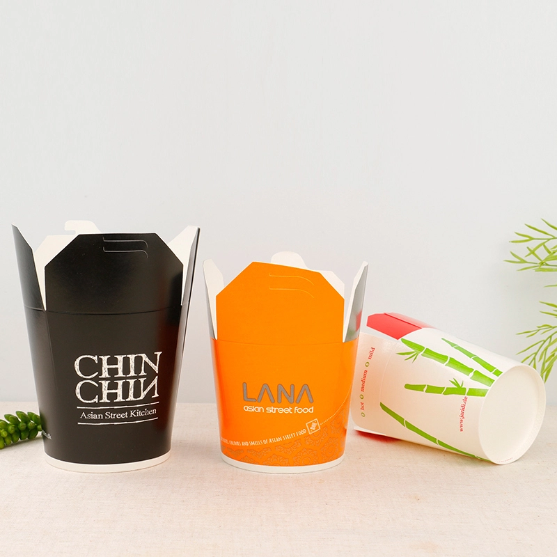 Paper Lunch Rice Food Chinese Noodle Takeaway Box 16oz 1