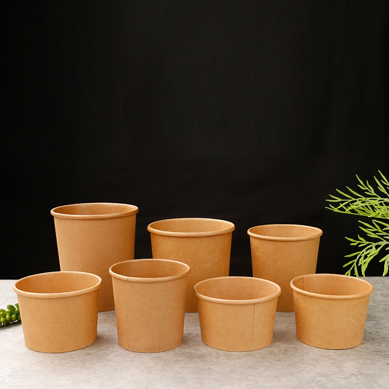 Brown Kraft Soup Cups 1