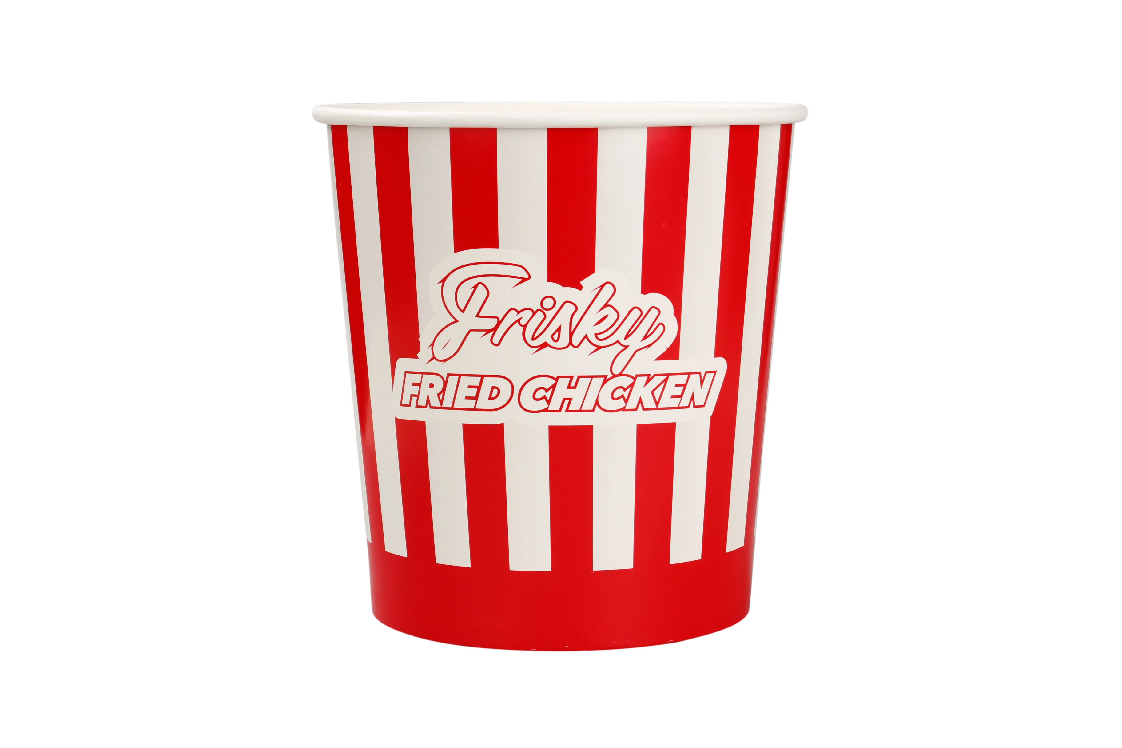 Red and White Paper Chicken Bucket Biodegradable Food Grade Fired Chicken Buckets 150 oz 1