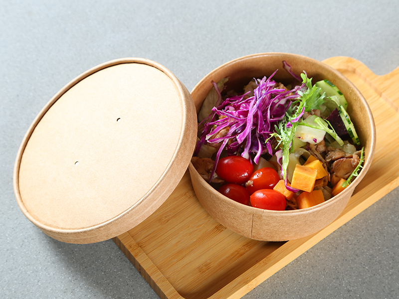 Papierschüsseln Mit Deckel – 50 Stück, 1100 Ml, Umweltfreundliches PLA-Material, Für Salate & Take-away