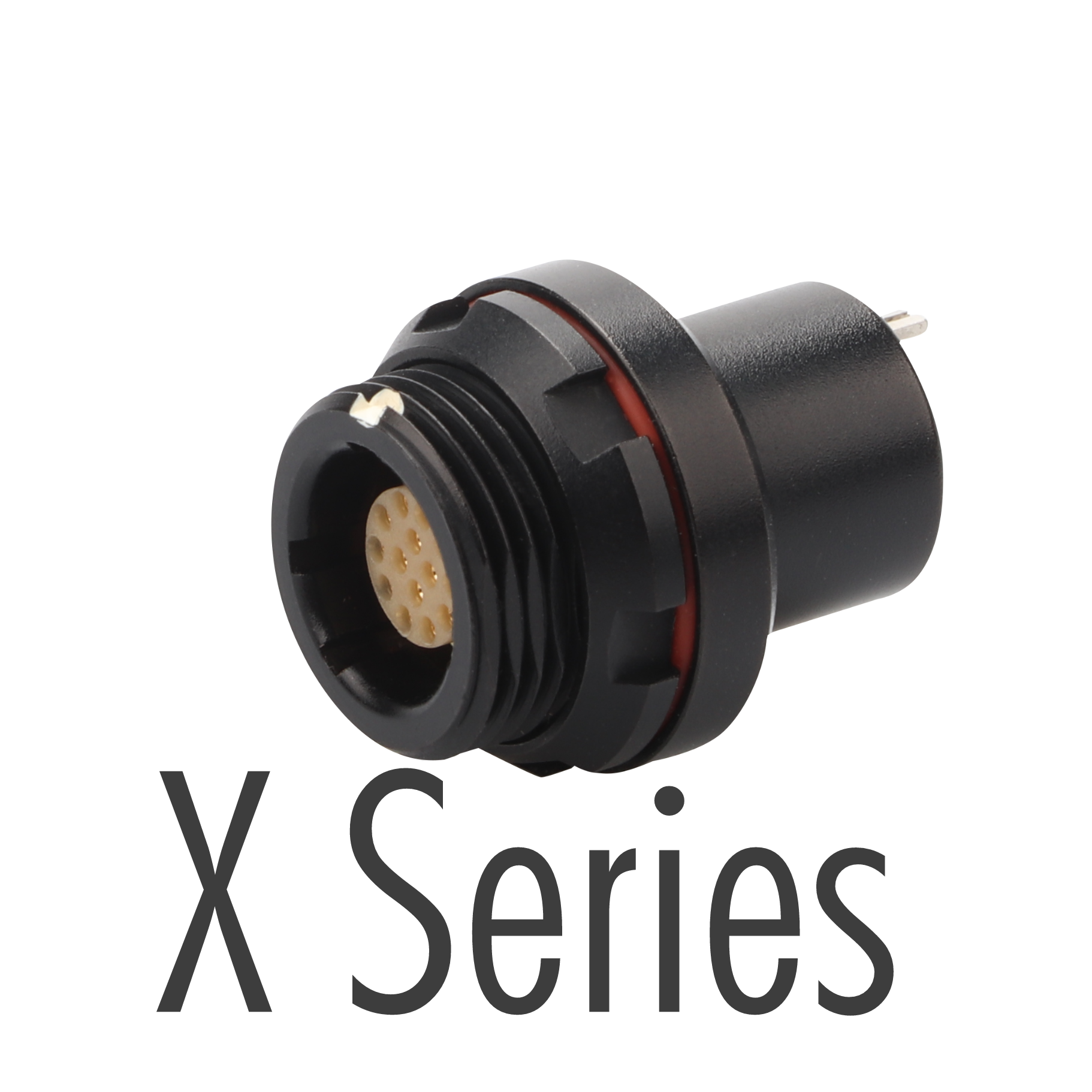 Conector militar Serie X: transmisión de datos de alta velocidad 10