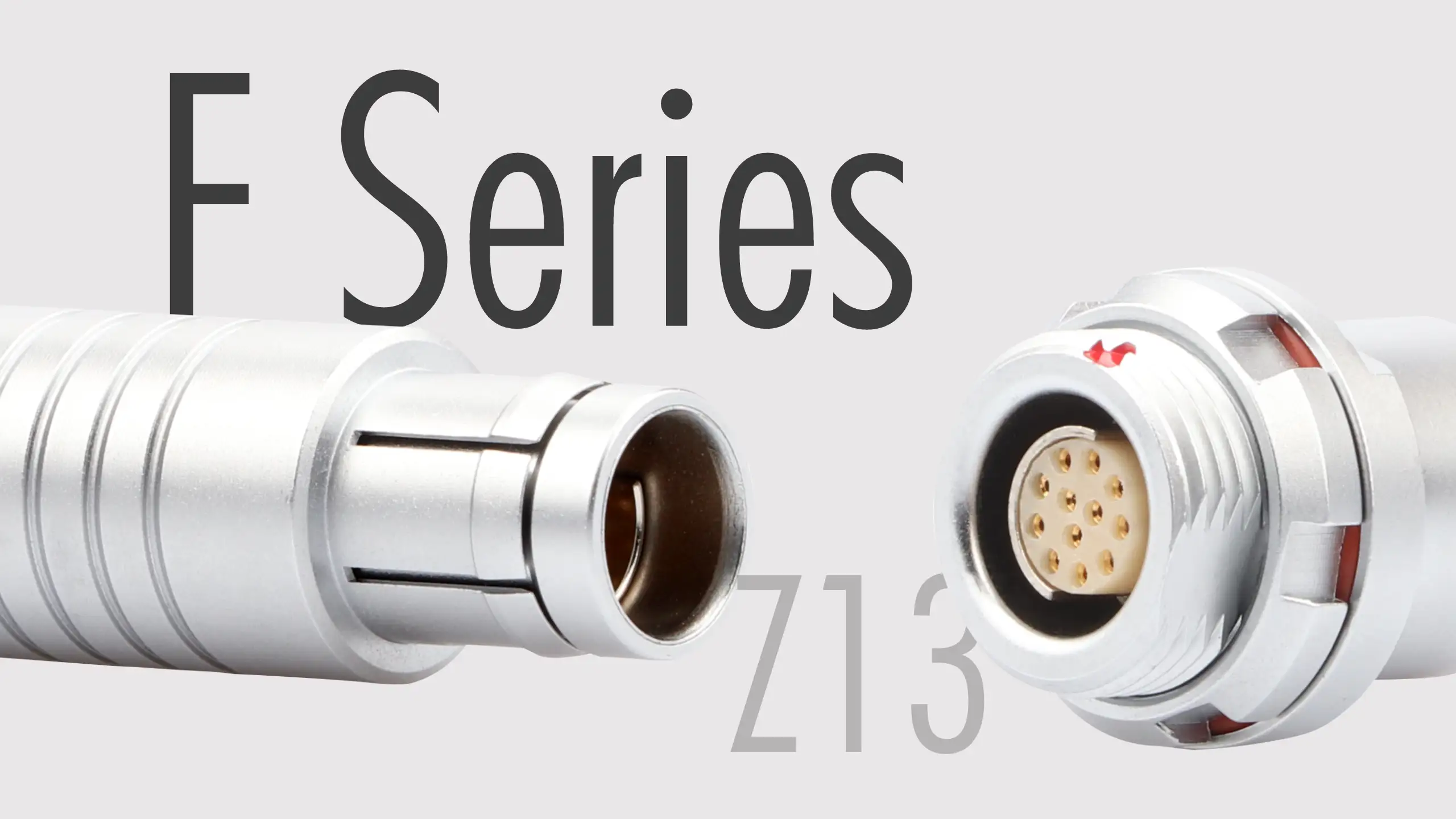 Conector circular Push Pull, macho recto a hembra Z13, serie F S104 A066-130 2F.T1.G08 1