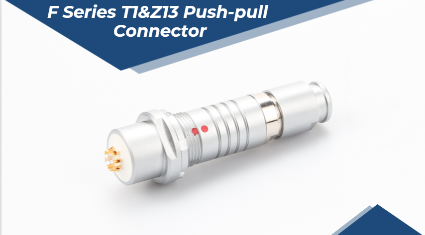  Conector circular Push Pull impermeable serie F profesional 1F.T1.G02 macho recto a hembra Z13. Fabricantes