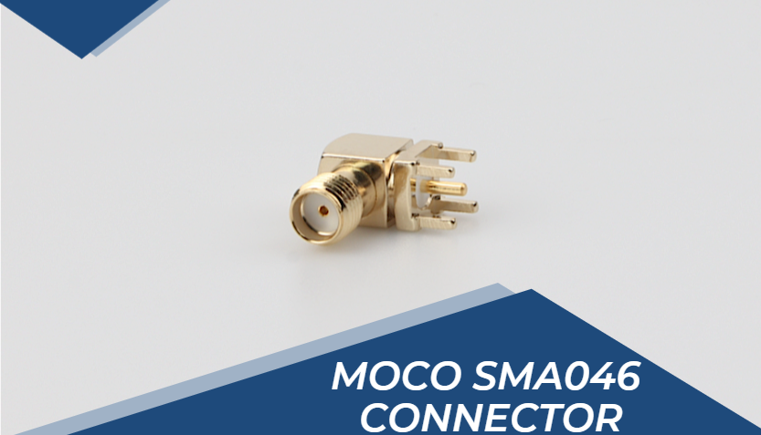 Conectores coaxiales RF SMA-046 hembra en ángulo recto para PCB de 6 GHz, precio de fábrica - Conector MOCO 2