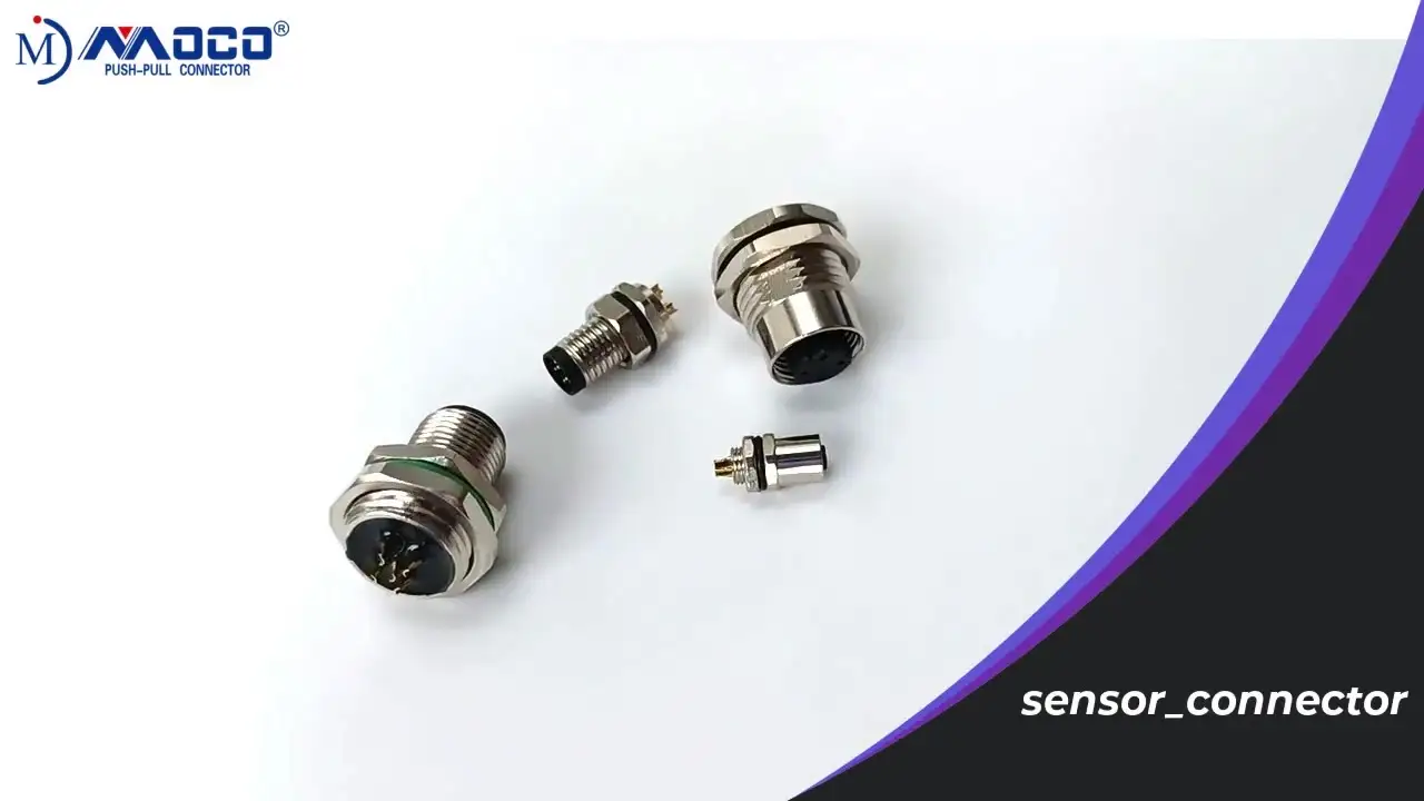 Conector de sensor serie M M8 M12 Montaje en cable Montaje en panel 1