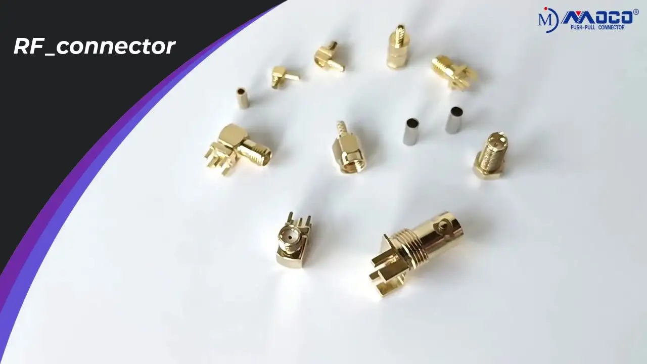 Conector RF de radiofrecuencia SMA SMB SMC MMCX BNC para RG58 RG174 1