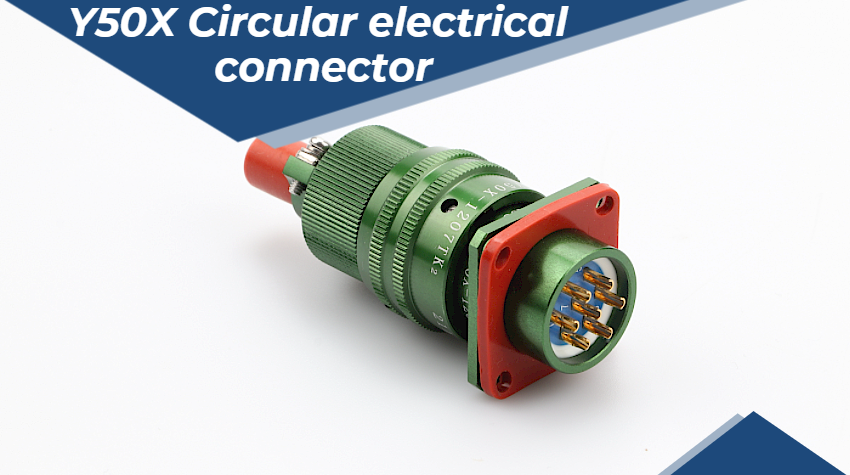 Conector eléctrico de bayoneta circular de 7 pines MOCO Y50X para conexión de línea de equipos electrónicos 2