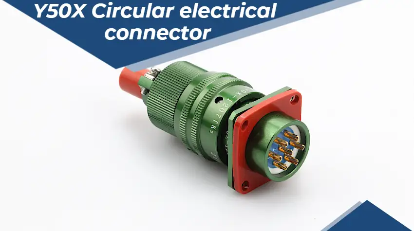 Conector eléctrico de bayoneta circular de 7 pines MOCO Y50X para conexión de línea de equipos electrónicos 1