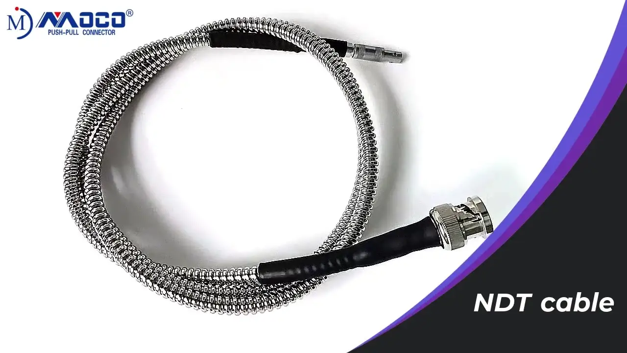 Conectores coaxiales FFA.00.250 a microdot 10-32 macho y conectores coaxiales 00 S a BNC macho Cable RG174 para NDT 1