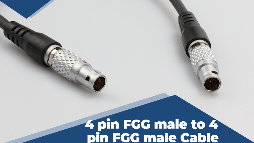 Introducción Conector push-pull a FGG macho de 4 pines a FGG macho de 4 pines Cable para control industrial Conector MOCO de enfoque inalámbrico 2