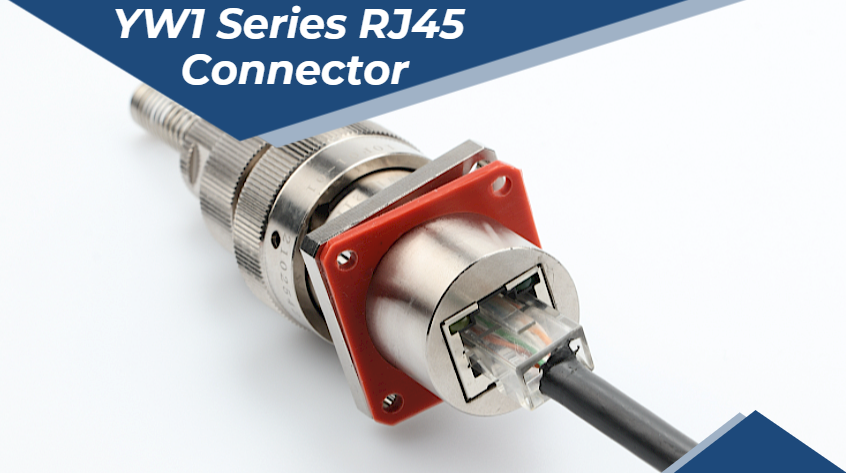 Conector de red de alta velocidad RJ45 de acero inoxidable serie MOCO YW 2
