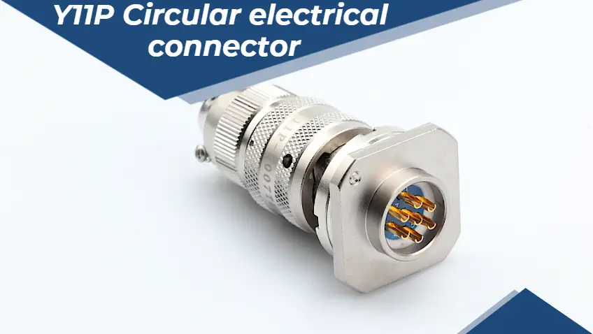 Conector eléctrico circular de bayoneta MOCO Y11P para sistemas de comunicación y prueba 1