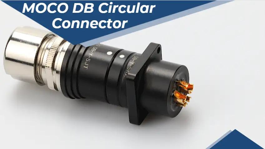 Conector circular impermeable de 5 pines MOCO DB-Y-5JT macho y DB-Y-5KZ hembra para carga militar 1