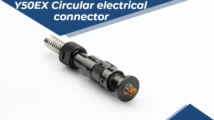 Conector eléctrico de bayoneta circular MOCO Y50EX de 7 pines para sistemas industriales de alta energía y alta temperatura 1