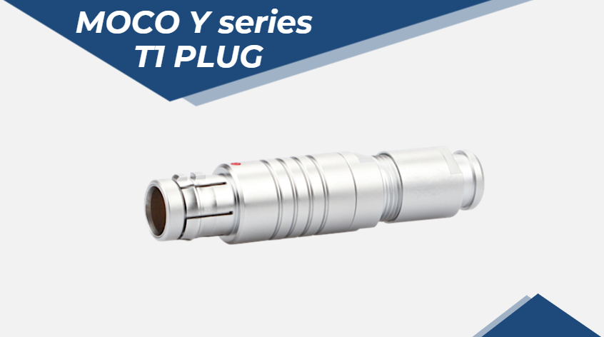 Oryginalne, kompatybilne złącze okrągłe MOCO serii Y T1, męskie, 8-pinowe, wysokiej jakości złącze 2