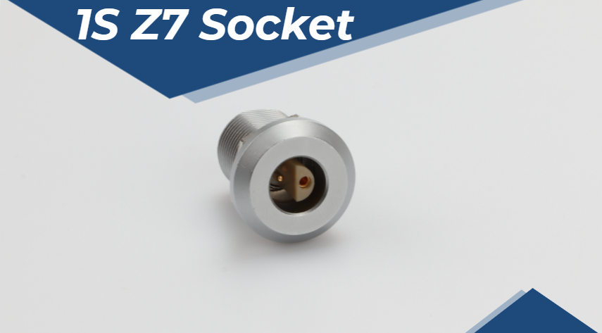 S-Serie 1S Z7 Metall-Halbmond-Buchse Push-Pull-Rundsteckverbinder 2