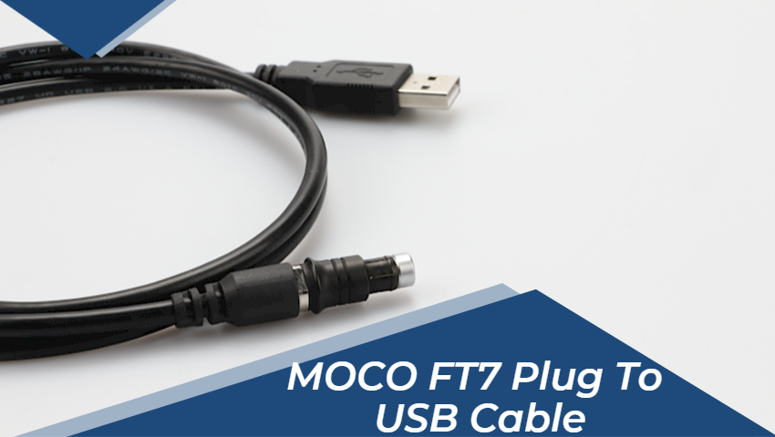 Introducción al cable MOCO F1T7 Fischer ss a USB de 1 a 4 m, cable de datos de longitud personalizada, conector MOCO 2