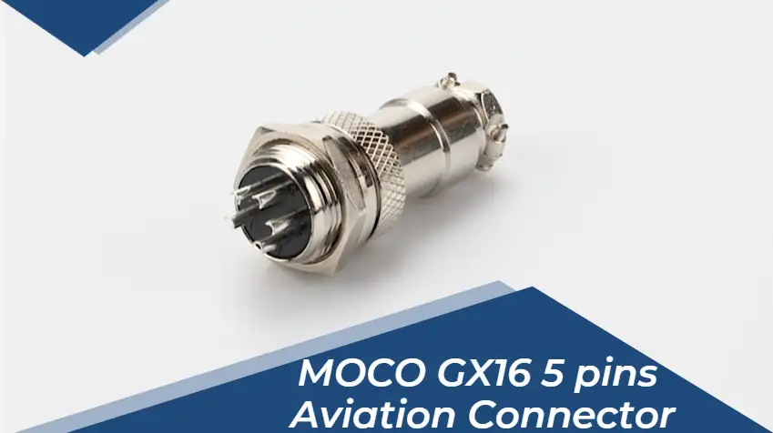 El mejor proveedor de conectores de metal para panel de cables de aviación circular MOCO GX16 de 5 pines macho y hembra de 16 mm. 1