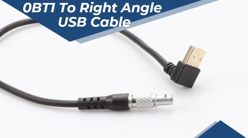  Cable USB MOCO Serie B 0BT1 FGG.0B.304 a ángulo recto