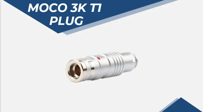 Conector metálico MOCO, conector circular impermeable, conector macho FGG 3K 1