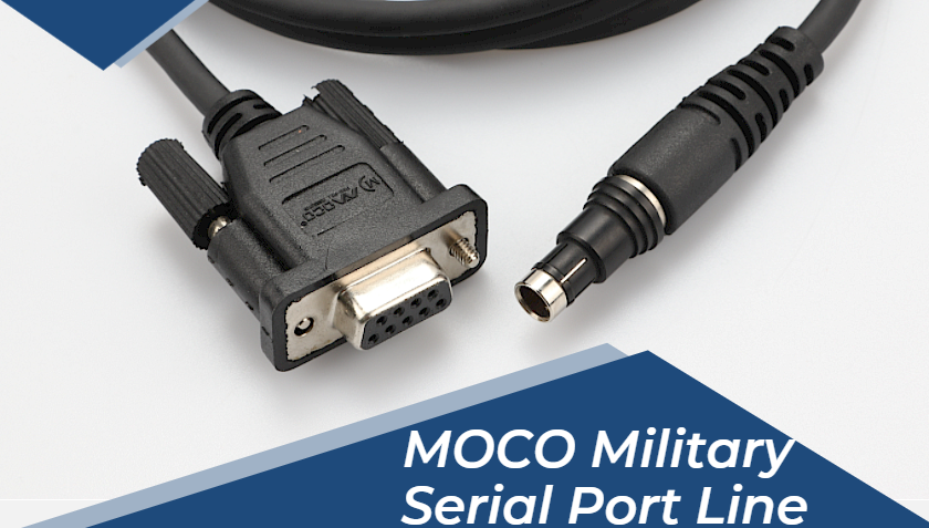 MOCO F1T7 Fischer ss macho a puerto serie hembra, línea de puerto serie militar para transmisión de video 2