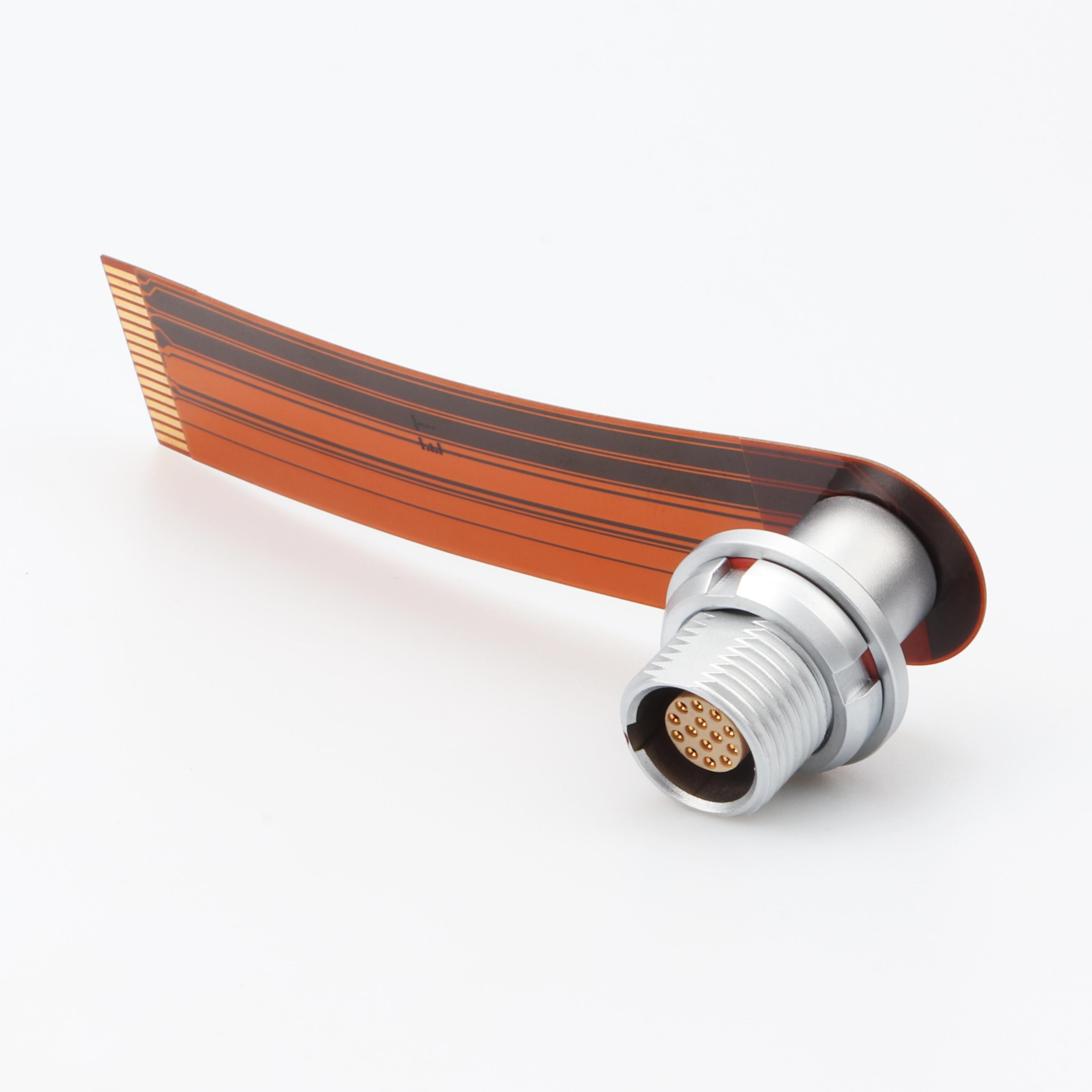 Conector push-pull de alta velocidad con placa impresa flexible 9