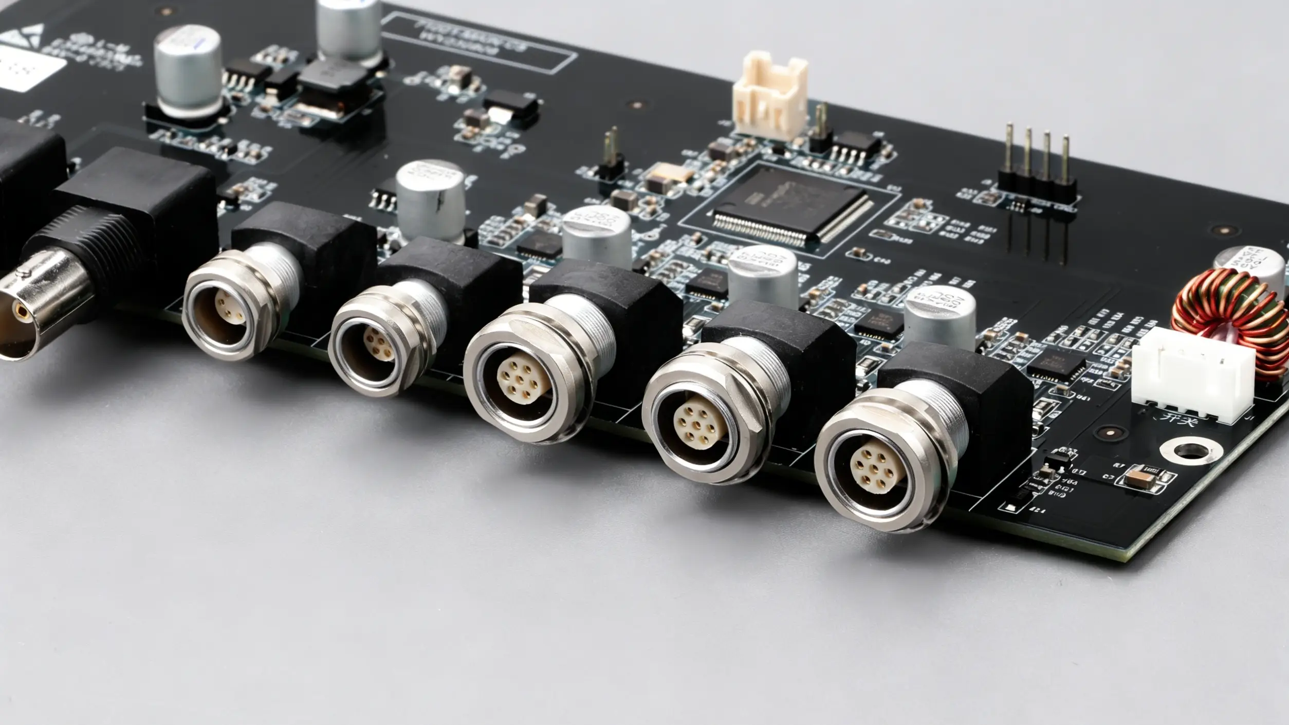 B Series Z12 Push Pull Connector | Right Angle PCB Mount Socket for Reflow Soldering 1