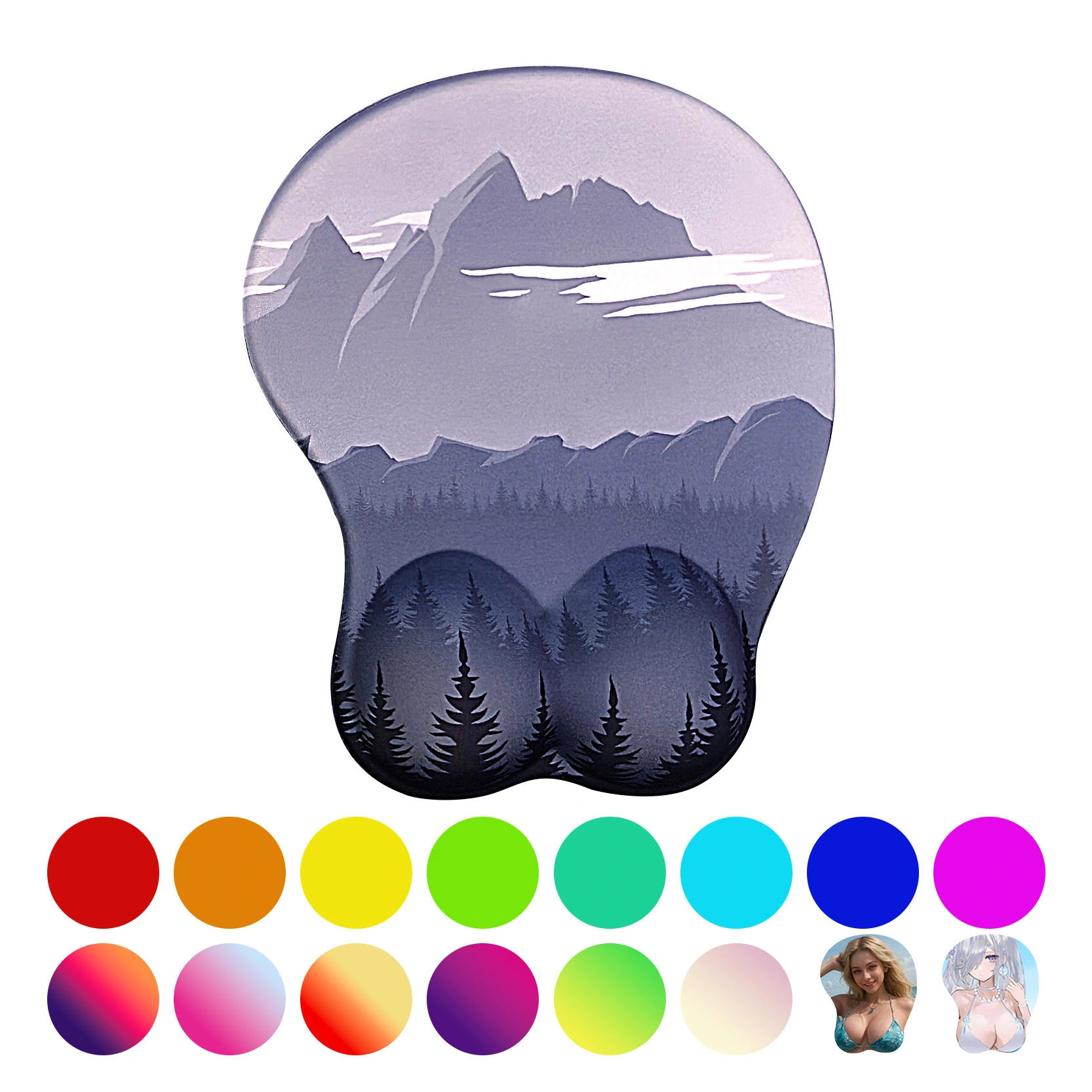 KLH-3066 Ergonomic Mouse Pad with Gel Wrist Rest Support , Relieve Wrist Pain Mousepad, Non-Slip Base for Laptop, Computer, Office Desk Accessories, Carpal Tunnel Syndrome 1