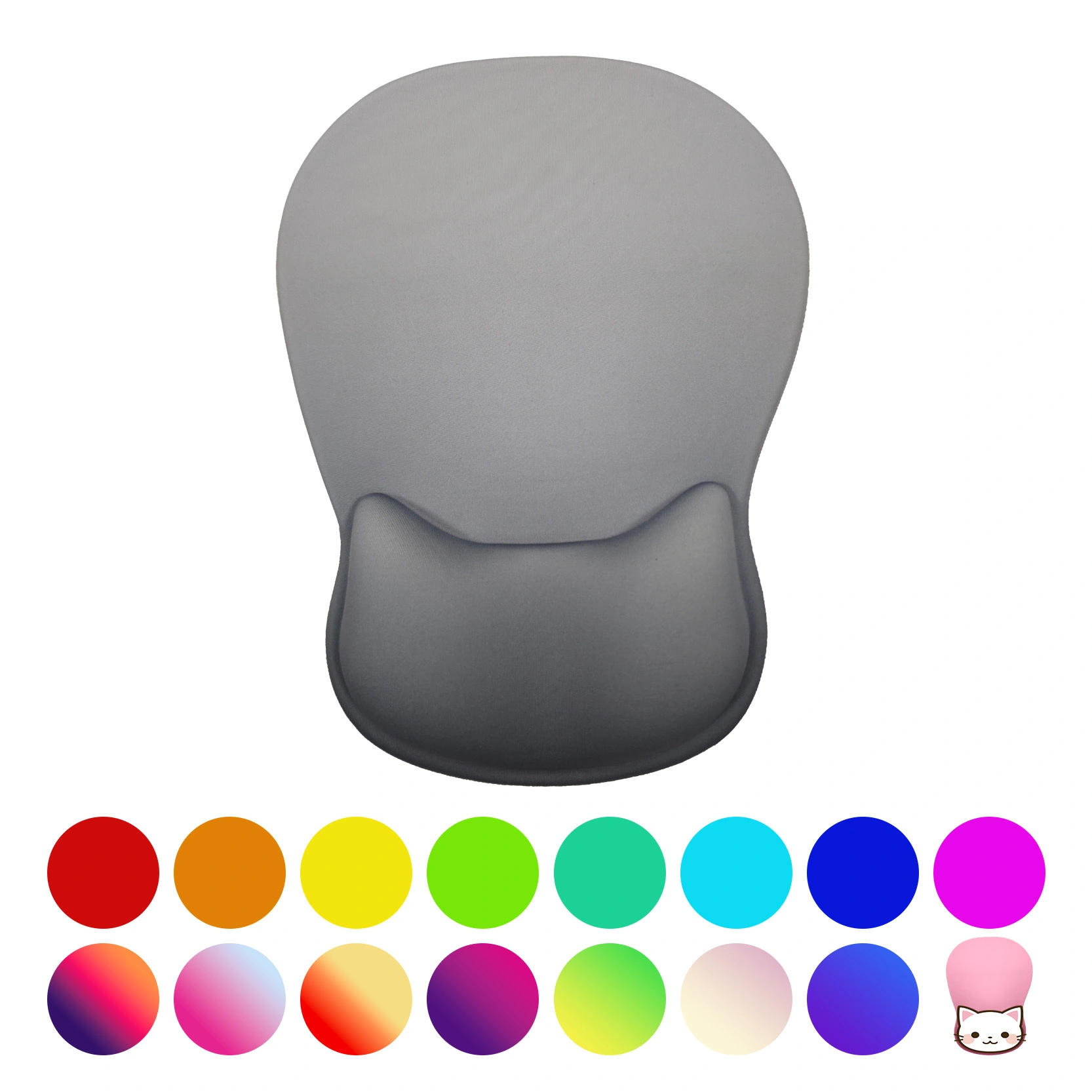 KLH-3198 Ergonomic Mouse Pad with Gel Wrist Rest Support Middle Concave Design, Relieve Wrist Pain Mousepad, Non-Slip Base for Laptop, Computer, Office Desk Accessories, Carpal Tunnel Syndrom 1