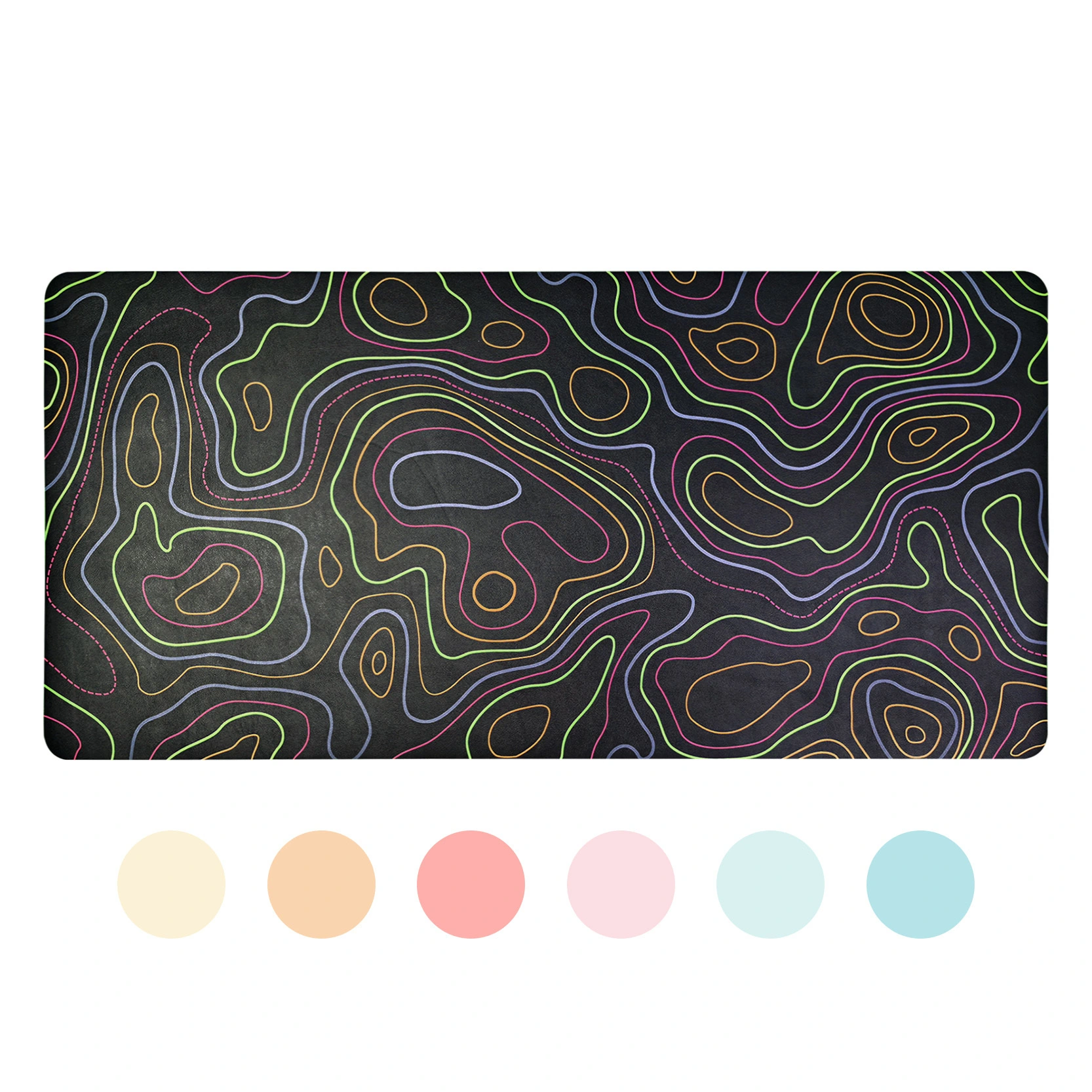 Premium PU Leather Desk Mat with Secure Grip Silicone Base 1